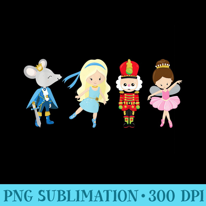 Christmas Nutcracker Squad Ballet Dance Women Girls - Transparent PNG Mockup - Revolutionize Your Designs