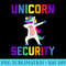 Unicorn Security Funny - Download Transparent Image - Easy-To-Print And User-Friendly Designs