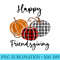 Happy Friendsgiving Plaid Thanksgiving - High Resolution PNG Picture - Instantly Transform Your Sublimation Projects