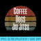 Cool Vintage Coffee Dogs Jiu Jitsu BJJ Sunset Design - High Quality PNG Artwork - Easy-To-Print And User-Friendly Designs