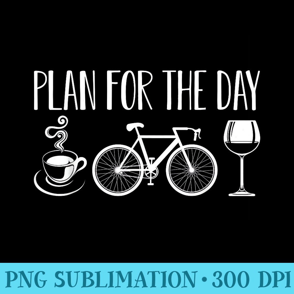 Funny Coffee Bicycle Funny Bikes Electric Wine Lover Mom Dad - Transparent PNG File - Bring Your Designs to Life