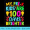 PreK Teacher 100 Days Brighter 100th Day Of School - PNG Clipart Download - Instantly Transform Your Sublimation Projects