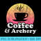 Coffee and Archery - PNG Vector Download - Perfect for Sublimation Art