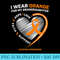 Womens Women I Wear Orange For My Granddaughter Leukemia Awareness - High Resolution PNG Download - Versatile And Customizable Designs