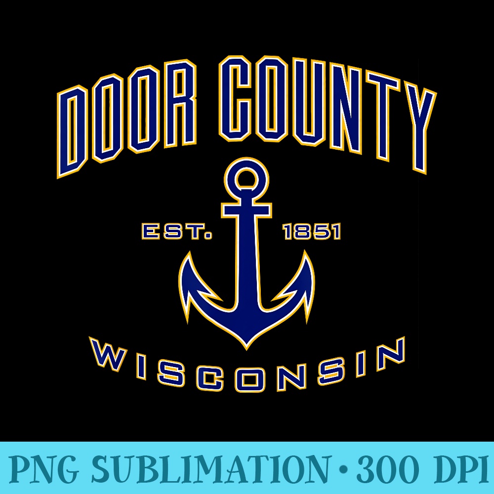 Door County for Women, Men, Girls - Transparent PNG Resource - Versatile And Customizable Designs