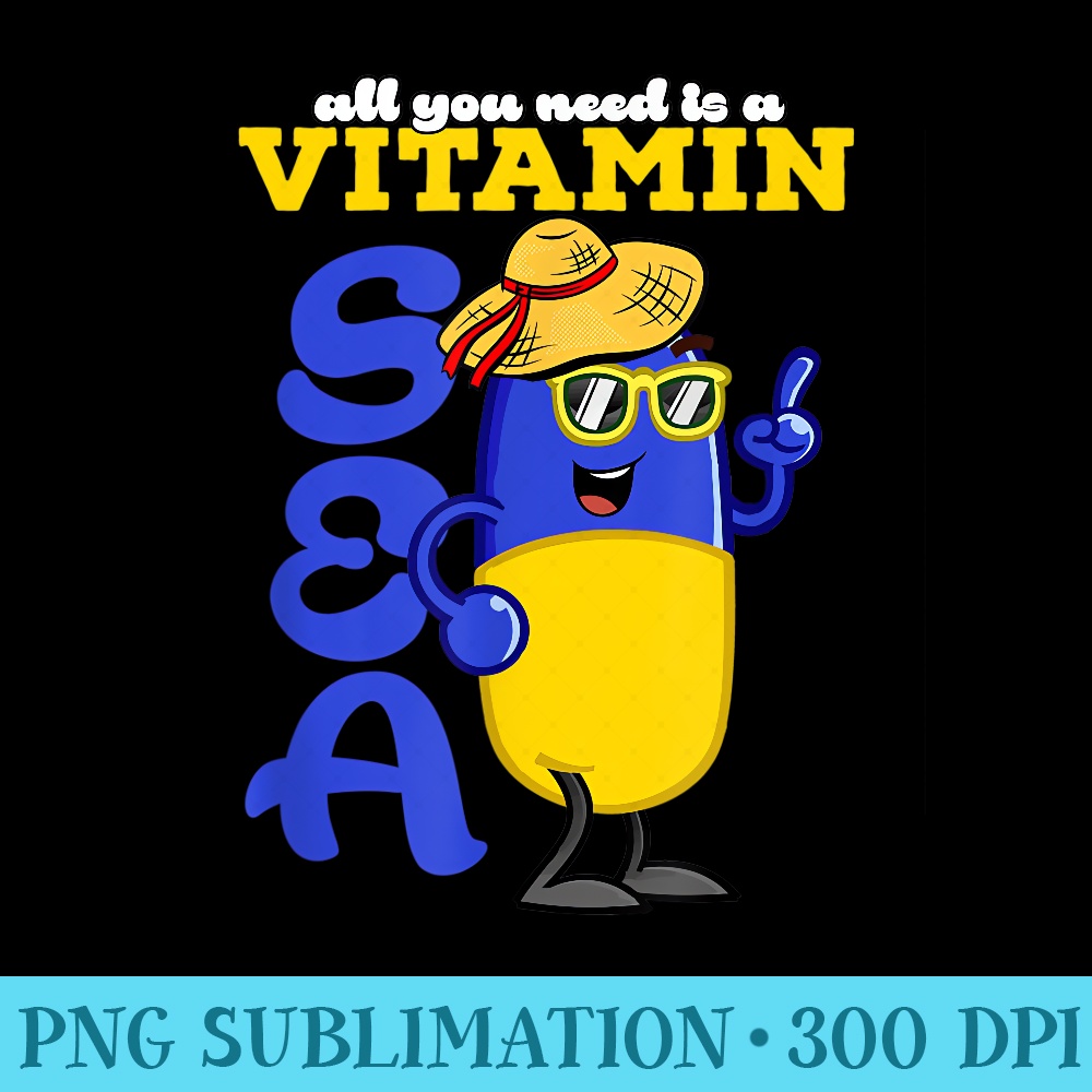 Beach T Vitamin Sea - High Resolution PNG Resource - Unleash Your Creativity