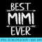 Best Mimi Ever Funny Mothers Day Christmas - PNG Vector Download - Perfect for Creative Projects