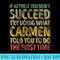 If At First You Dont Succeed Try Doing What Carmen - Download Transparent PNG - Unleash Your Creativity