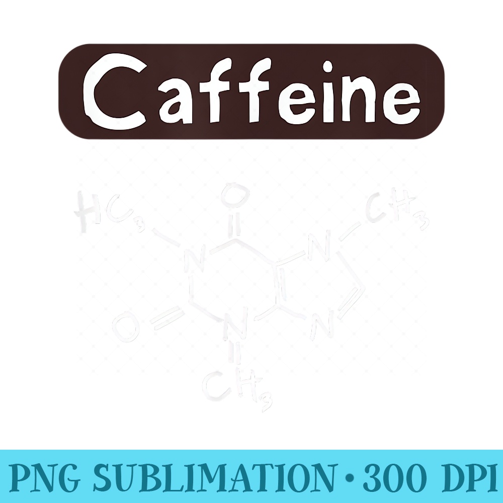 The Chemical Formula Of Caffeine - PNG Image Download - Quick And Seamless Download Process