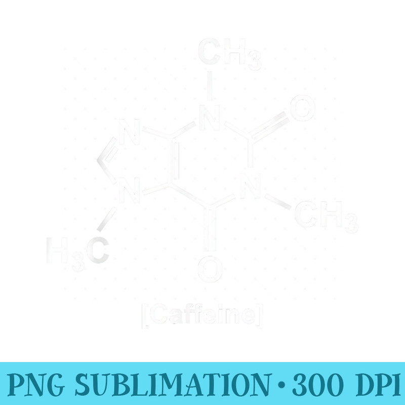 Caffeine Molecule - PNG Graphic Design - Revolutionize Your Designs