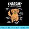 Anatomy Of A Golden Retriever Funny Dog Lover - PNG File Download - Instantly Transform Your Sublimation Projects