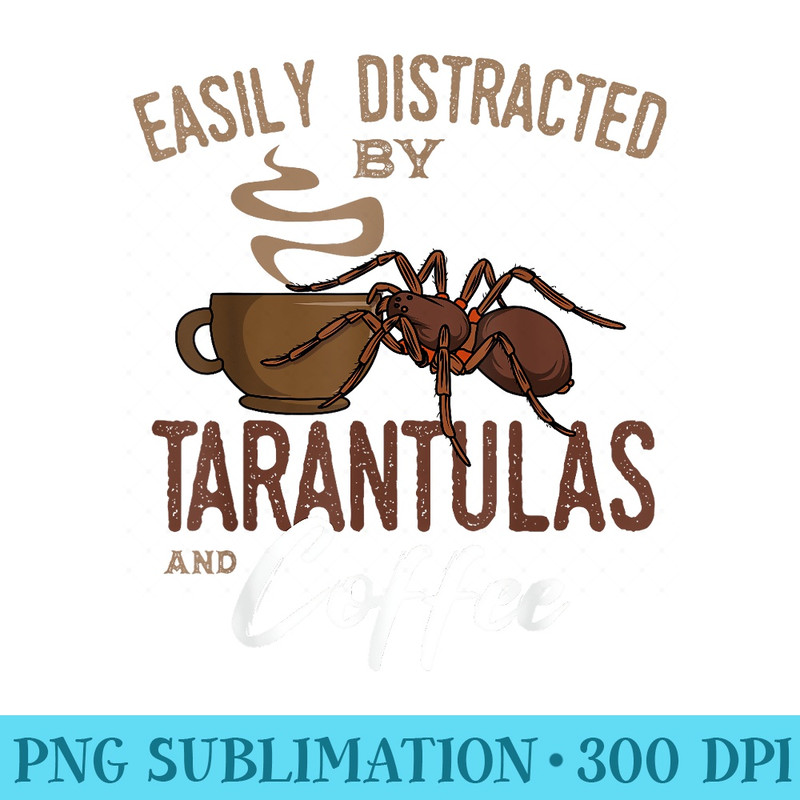 Tarantula Hairy Spiders Arachnid Entomologist Coffee Lover - Transparent PNG Resource - Limited Edition And Exclusive Designs