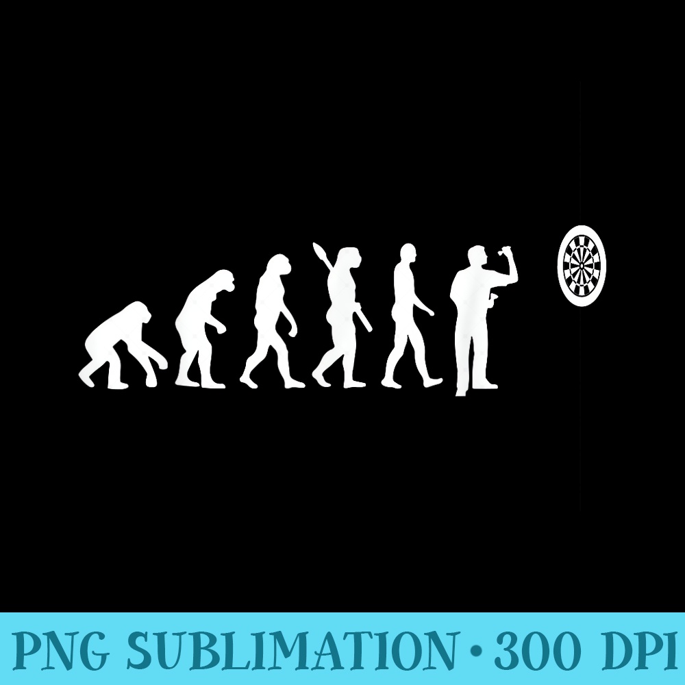 Funny Darts Evoloution Dart King - PNG Graphic Design - Unleash Your Inner Rebellion