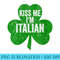 Womens Kiss Me Im Italian Funny Saint Patricks Day - High Resolution PNG Graphic - Easy-To-Print And User-Friendly Designs