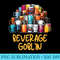 Beverage Goblin Funny Cup Hoarder Container Mug Graphic - Download PNG Files - Premium Quality PNG Artwork