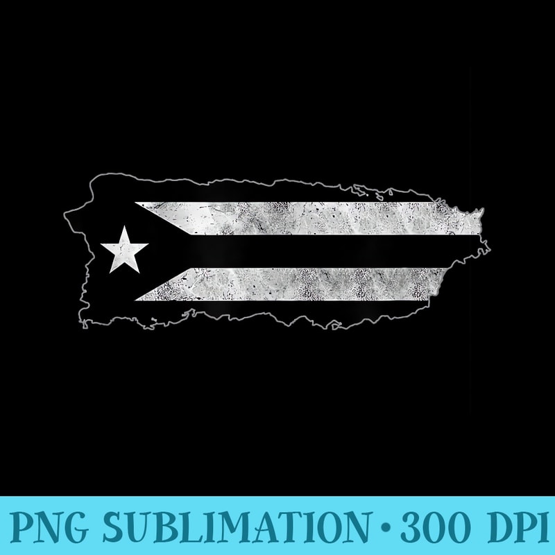 Black Puerto Rico Flag Resiste Boricua Island Flag Taino Art - Download Transparent Image - Perfect for Sublimation Art