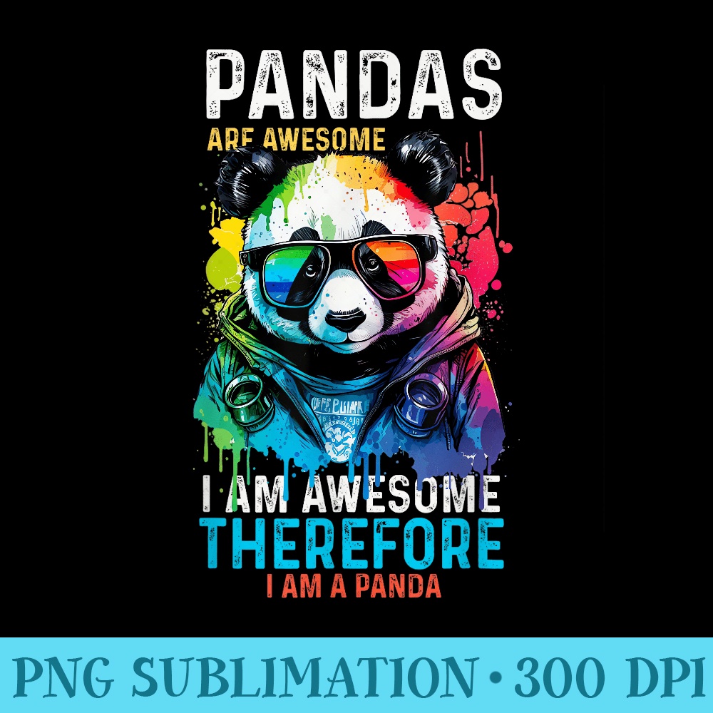 Panda Design For Girls Panda Bear - Transparent PNG Clipart - Add a Festive Touch to Every Day