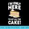 Im only here to eat all the cake Funny Birthday Party - Download Transparent Shirt - Add a Festive Touch to Every Day