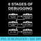 6 Stages of Debugging design Programming Computer Science - Transparent PNG Resource - Eco Friendly And Sustainable Digital Products