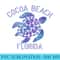 Cocoa Beach, Florida Beach Design Tribal Turtle - Mug Sublimation PNG - Defying the Norms