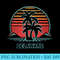 Delaware Retro Palm Tree Beach 80s Style - Printable PNG Images - Instantly Transform Your Sublimation Projects