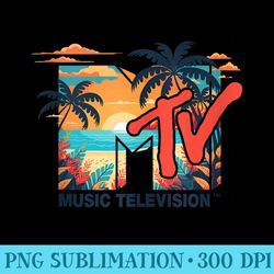 mademark x mtv mtv logo palm beach summer sunset - high quality png files
