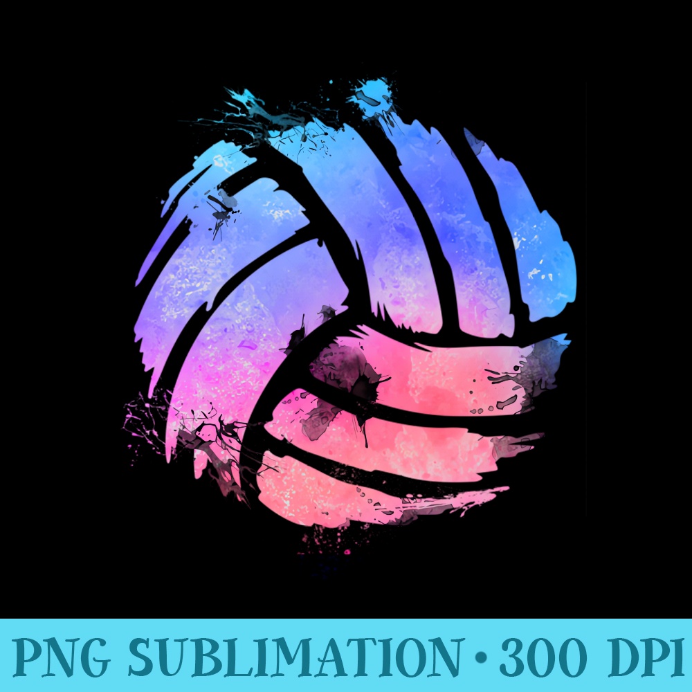 Watercolor Volleyball Lover Beach Volleyball Player - Unique Sublimation patterns - Perfect for Creative Projects