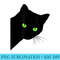 Black Cat peeking funny peaking black cat - Unique PNG Artwork - Unleash Your Inner Rebellion