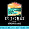 US Virgin Islands Beach Sunset Palm Tree St Thomas Vacation - High Quality PNG files - High Resolution And Print-Ready Designs