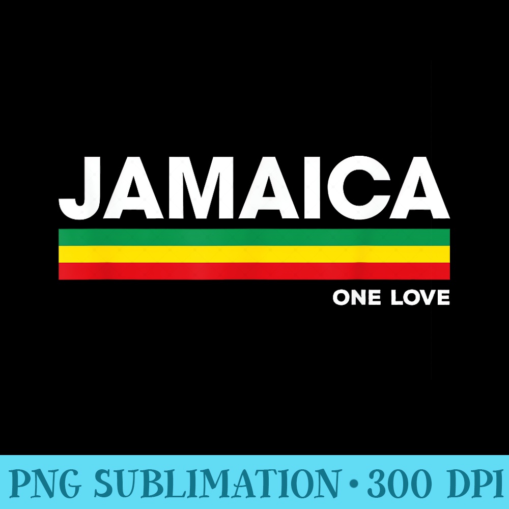 Jamaica Retro Reggae Color Bars Jamaican Vacation Souvenir - Unique Sublimation PNG Download - Transform Your Sublimation Creations