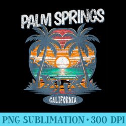 palm springs beach california spring break vintage vacation - unique sublimation patterns
