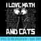 I love math and cats  Black cat  Funny saying  Cool math - Printable PNG Graphics - Revolutionize Your Designs