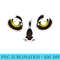 Black Cat Face Cats Eyes - Mug Sublimation PNG - Perfect for Sublimation Mastery