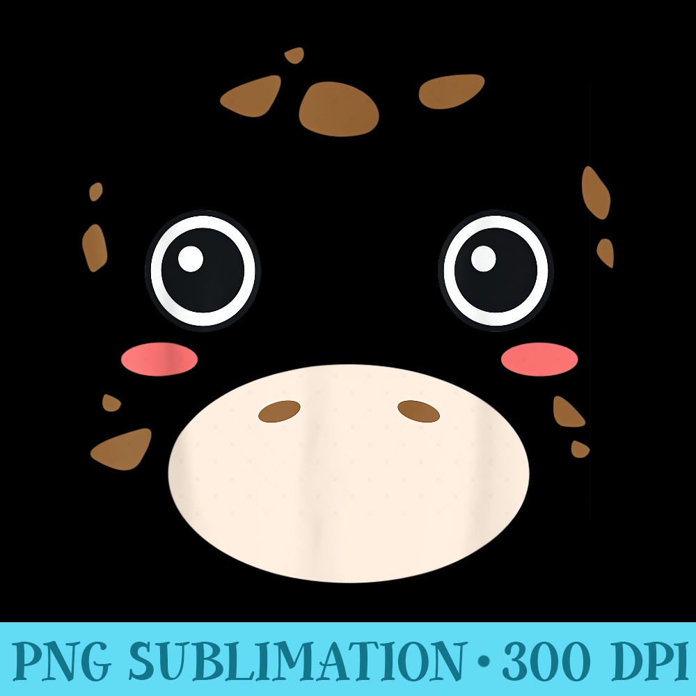 Kawaii Giraffe Face Easy Halloween Girls - PNG File Download - Unique And Exclusive Designs