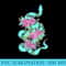 Fluorescent Pastel Goth Kawaii Snake T Dope Aesthetic - PNG file download - Perfect for Personalization