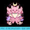 s Kawaii Pastel Goth Cute Creepy 3 Headed Dog - PNG Download Template - Unique And Exclusive Designs
