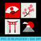 JAPAN LAND OF SAKURA, TEMPLE, TORII GATE, MT FUJI - Shirt Illustration PNG - Perfect for Sublimation Mastery