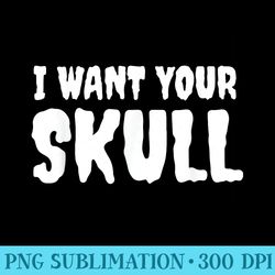 pastel goth punk misfit i want your skull t - sublimation images png download