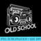 Old School Boombox 80s Rap - PNG Download - Perfect for Sublimation Mastery