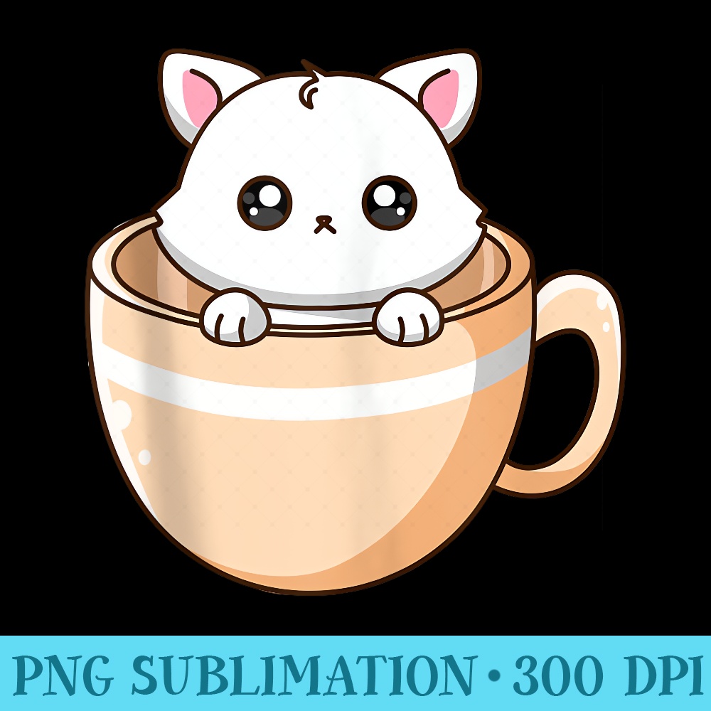 Cat Bubble Tea A Blend of Boba, Milk Tea, and Animeinspire - PNG Download Icon - Perfect for Sublimation Art