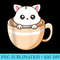 Cat Bubble Tea A Blend of Boba, Milk Tea, and Animeinspire - PNG Download Icon - Perfect for Sublimation Art