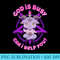 God Is Busy Can I Help You Cute Anime Satanic Baphomet - PNG design assets - Spice Up Your Sublimation Projects