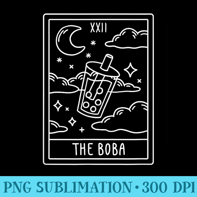 The Boba Tarot Card XXII Kawaii magic aesthetic - PNG Download High Quality - Add a Festive Touch to Every Day