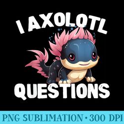 cute axolotl questions sealife mens s - png download source