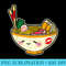 Japanese Anime Kawaii Ramen Noodles Bowl - Sublimation PNG download - Defying the Norms