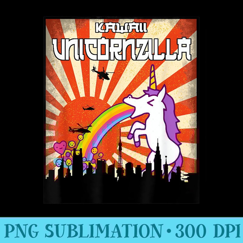UnicornZilla Unicorn T, Cute Unicorn Ka - PNG File Download - Lifetime Access To Purchased Files
