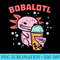 Bobalotl Axolotl Boba Cute Milk Bubble Tea Men - Casual Shirt PNG - Enhance Your Apparel with Stunning Detail