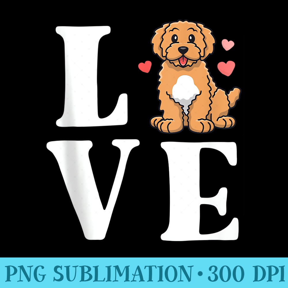 Love Goldendoodle s Doodle Kawaii Dog Mama - Mug Sublimation PNG - Unlock Vibrant Sublimation Designs