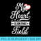 My Heart Is On That Field Cute Mom Baseball - Download PNG Illustration - Unleash Your Inner Rebellion