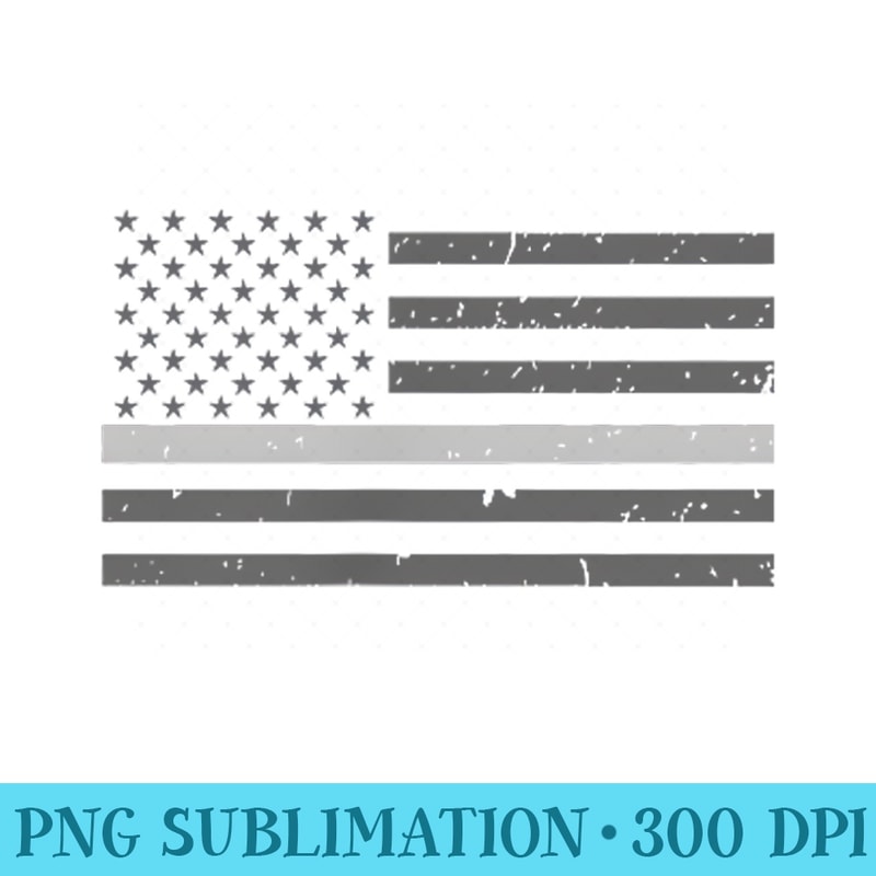 Correctional Officer Thin Silver Line Flag - PNG Image File Download - Unlock Vibrant Sublimation Designs
